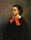 Gustave Courbet Portrait of Mademoiselle Jacquet painting